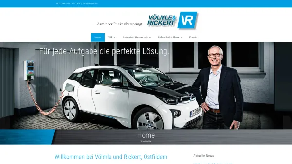 Website Screenshot: Völmle & Rickert GmbH & Co. KG -  Schalter, Messgeräte, Leuchten, Maste, Batterien, Ladegeräte - Home - Völmle & Rickert in Ostfildern - Date: 2023-06-20 10:40:54