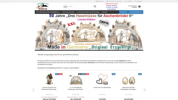 Website Screenshot: https//www.vogtland-souvenirs.de/ - Weihnachtsdeko Oster Erzgebirge Vogtland Souvenzr HGD Sigro - Date: 2023-06-20 10:42:34