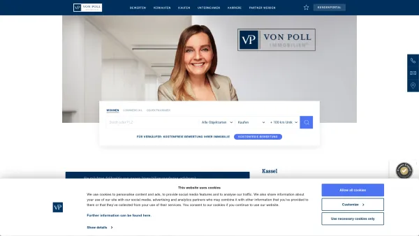 Website Screenshot: von Poll Immobilien GmbH - Ihr Immobilienmakler für Kassel - VON POLL IMMOBILIEN - Date: 2023-06-20 10:42:34