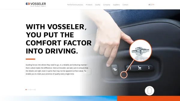 Website Screenshot: Vosseler AG -  Wir entwickeln, fertigen und testen bis  zur Produktionsreife. Werkzeuge für Mehrstufenpressen. - Vosseler GmbH - Date: 2023-06-20 10:40:54