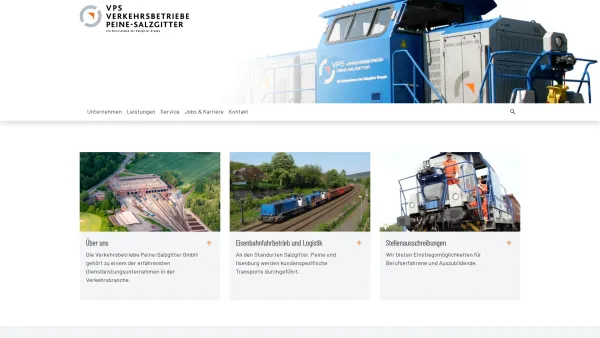 Website Screenshot: Verkehrsbetriebe Peine-Salzgitter GmbH - VPS Bahn | VPS Verkehrsbetriebe Peine-Salzgitter - Date: 2023-06-20 10:40:54