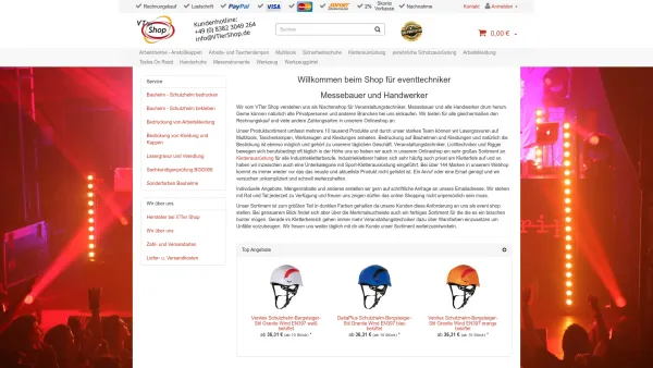 Website Screenshot: VTler Shop persönliche Schutzausrüstung und Werkzeug - Werkzeug - Schutzausrüstung für Techniker online kaufen - VTlerShop - Date: 2023-06-20 10:40:57