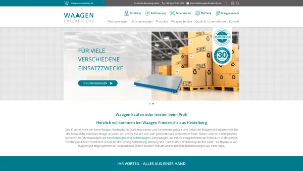 Website Screenshot: Waagen Friederichs GmbH - Waagen kaufen oder mieten - Waagen Friederichs - Date: 2023-06-20 10:42:34