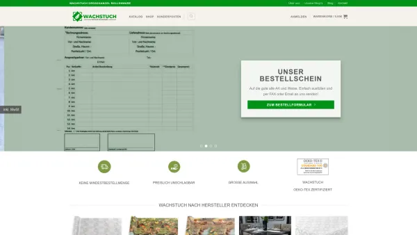 Website Screenshot: Handelshaus ANRO - Wachstuch Großhandel Rollenware | wachstuch-grosshandel.de - Date: 2023-06-20 10:40:57