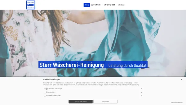 Website Screenshot: STERR Wäscherei-Reinigung -  Ihr  Meisterbetrieb - Sterr Wäscherei-Reinigung in München Sendling-Westpark - Date: 2023-06-20 10:40:57