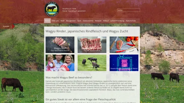Website Screenshot: Wagyufarm - Wagyufarm in Norddeutschland - Wagyu Rinder, japanisches Rindfleisch und Wagyu Zucht - Wagyufarm - Date: 2023-06-20 10:42:34