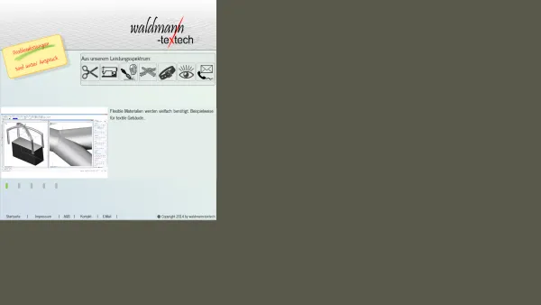 Website Screenshot: waldmann-textech - Startseite - Date: 2023-06-20 10:40:57