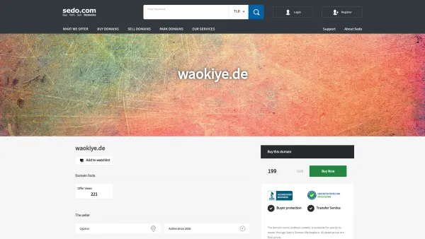 Website Screenshot: Waokiye GbR - waokiye.de is available for purchase - Sedo.com - Date: 2023-06-20 10:40:57