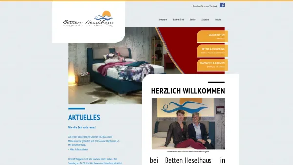 Website Screenshot: Wasserbetten Heselhaus - Home :: Wasserbetten Heselhaus - Date: 2023-06-20 10:40:57