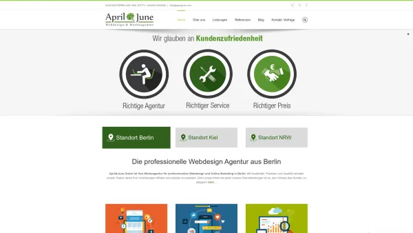 Website Screenshot: April & June GmbH - Webdesign Berlin & Werbeagentur Berlin - April&June GmbH - Date: 2023-06-20 10:40:57