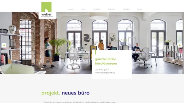Website Screenshot: Weber Büro & Objekteinrichtungen - Weber Büro- und Objekteinrichtung Augsburg: Büroplanung und Möbel - Date: 2023-06-20 10:41:00
