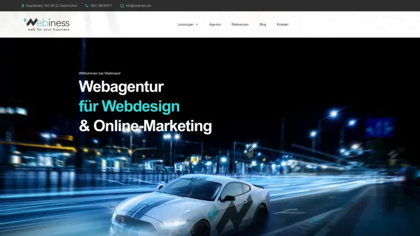 Website Screenshot: Webiness Webagentur für Webdesign und Online-Marketing - Webagentur für Webdesign, SEO, SEA, & Co. | Webiness Saarbrücken - Date: 2023-06-20 10:42:34