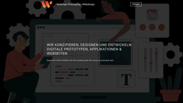 Website Screenshot: webongo Webdesign & Suchmaschinenoptimierung Marco Müller - webongo Prototyping | Webentwicklung - Date: 2023-06-20 10:41:00
