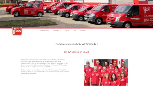 Website Screenshot: Gefahrenmeldetechnik WEGO GmbH - Gefahrenmeldetechnik WEGO GmbH - Date: 2023-06-20 10:41:00