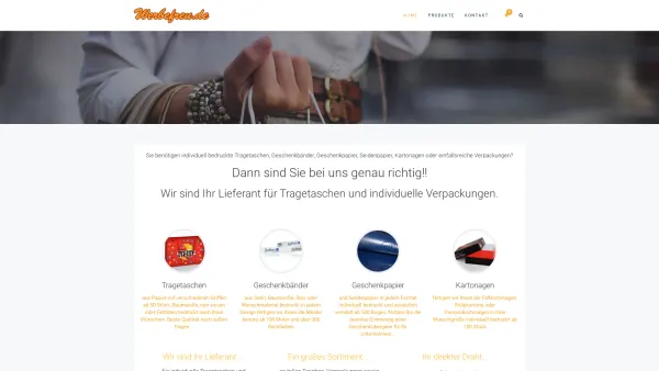 Website Screenshot: werbefreu.de - Werbefreu.de Ihr Lieferant für bedruckte Tragetaschen und Verpackungen - Date: 2023-06-20 10:41:00