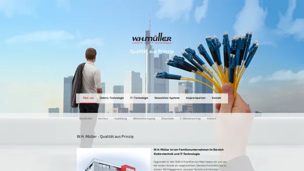 Website Screenshot: W.H. Müller GmbH & Co.KG -  Elektro und IT-Technologie - W.H. Müller - Qualität aus Prinzip - whmuellers Webseite! - Date: 2023-06-20 10:41:03