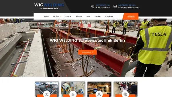 Website Screenshot: WIG WELDING Mobile Schweisstechnik Berlin - Wig Welding Schweisstechnik - Schweiss Dienstleistungen Berlin - Date: 2023-06-20 10:41:03