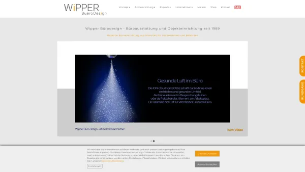 Website Screenshot: WIPPER BUERO-DESIGN GmbH - Moderne Büroausstattung in München | Wipper Buero-Design - Date: 2023-06-20 10:42:34