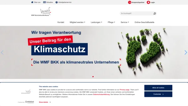 Website Screenshot: WMF Betriebskrankenkasse - WMF BKK – die Krankenkasse zum Greifen nah: WMF BKK - Date: 2023-06-20 10:41:06