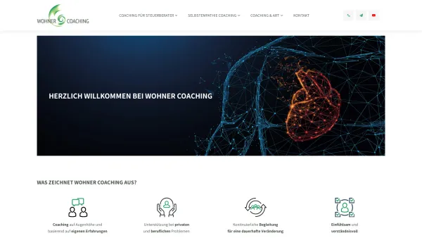 Website Screenshot: Wohner Coaching - Coaching für Steuerberater in Nürnberg | Kanzleiberatung - Date: 2023-06-20 10:42:34