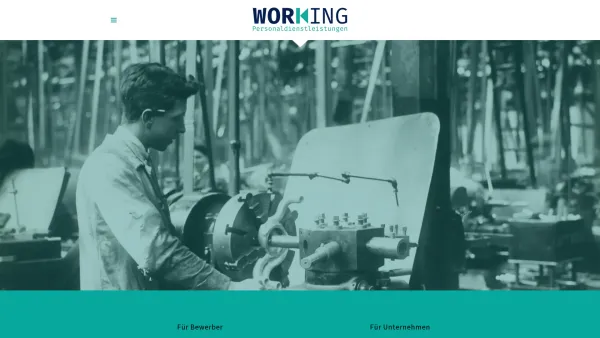 Website Screenshot: WORK-ING Personaldienstleistungen GmbH - WORKING Personaldienstleistungen - Date: 2023-06-20 10:41:07
