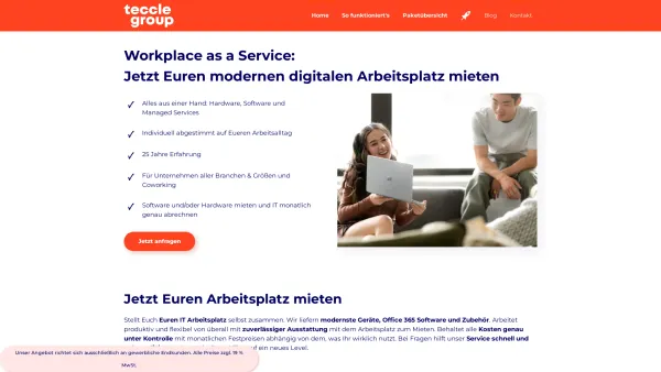 Website Screenshot: Workplace as a Service Aluxo GmbH - Workplace as a Service - Ihr flexibler moderner Arbeitsplatz - Date: 2023-06-20 10:42:34