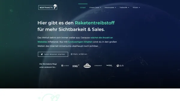 Website Screenshot: Wortrakete Inh. Timm Schaffner - Wortrakete » Raketentreibstoff für SEO & Content Marketing - Date: 2023-06-20 10:42:34