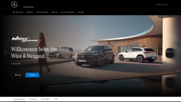 Website Screenshot: Autohaus Wüst & Weigand Mercedes Benz - Übersicht - Date: 2023-06-20 10:41:07