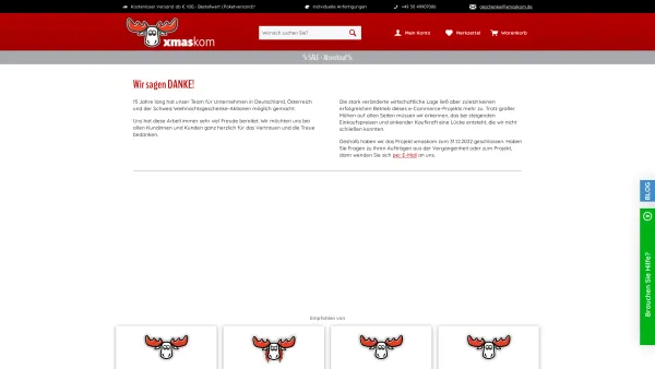 Website Screenshot: xmaskom Geschenkeservice für Firmen - B2B-Weihnachtsgeschenke - TOP-Ideen 2022 | xmaskom - Date: 2023-06-20 10:41:07