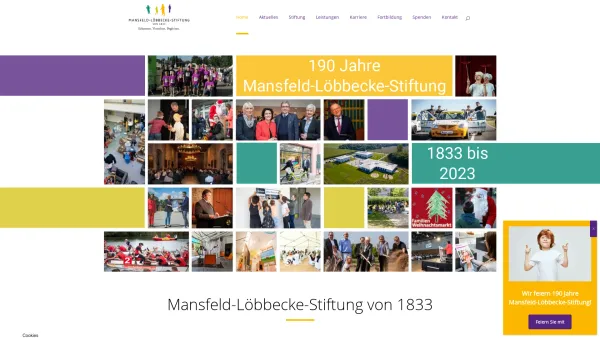 Website Screenshot: Mansfeld-Löbbecke-Stiftung von 1833 - Mansfeld-Löbbecke-Stiftung | Betreuung von Menschen mit psychischen Erkrankungen - Date: 2023-06-20 10:42:14