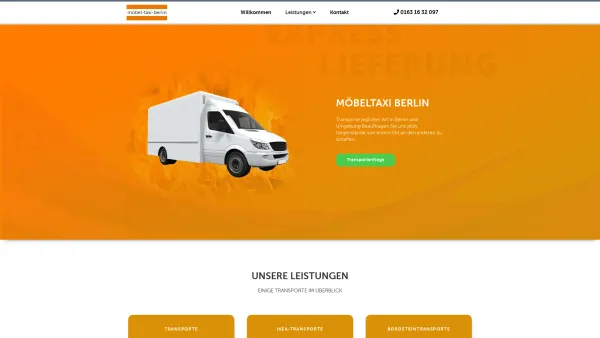 Website Screenshot: Möbel Taxi Berlin - Möbeltaxi in & um Berlin - Date: 2023-06-20 10:42:14
