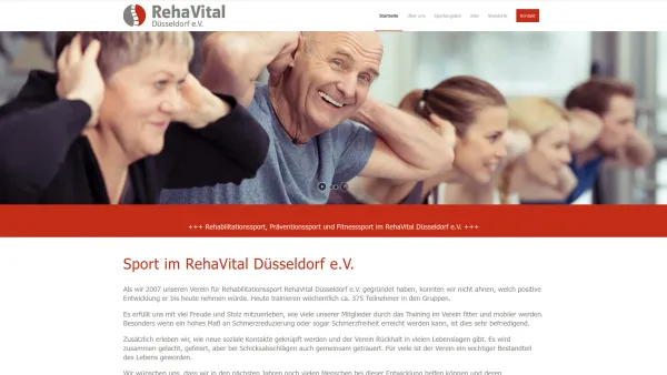 Website Screenshot: RehaVital Düsseldorf e.V. - Startseite - Rehasport Düsseldorf - Date: 2023-06-20 10:39:57