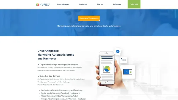 Website Screenshot: Yupex Media - Marketing Automatisierung | Yupex GmbH - Date: 2023-06-20 10:41:10