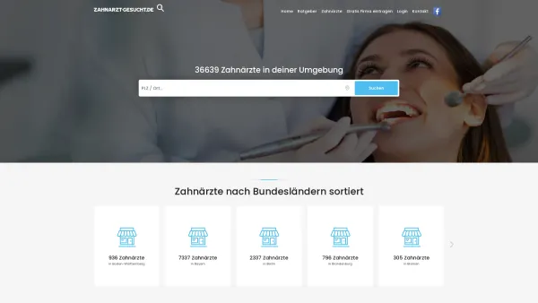Website Screenshot: Zahnarzt-Gesucht.de - 36639 Zahnärzte in deiner Nähe | Zahnarzt-Gesucht.de - Date: 2023-06-20 10:42:36