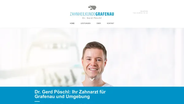 Website Screenshot: Dr. Gerd Pöschl Zahnheilkunde Grafenau - Dr. Pöschl - Zahnarzt in Niederbayern | Zahnheilkunde Grafenau - Date: 2023-06-20 10:42:36