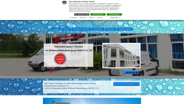 Website Screenshot: Zehetmayr-Gebäudereinigung - Gebäudereinigung München | Reinigungsfirma Zehtmayr - Date: 2023-06-20 10:41:10