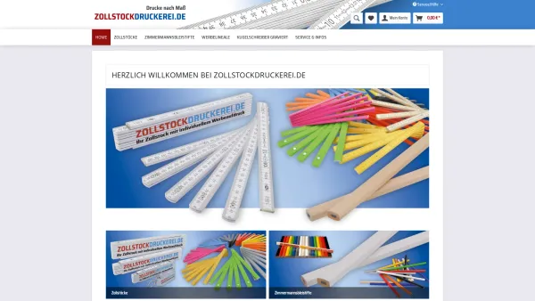 Website Screenshot: Zollstock-Druckerei - Date: 2023-06-20 10:41:13