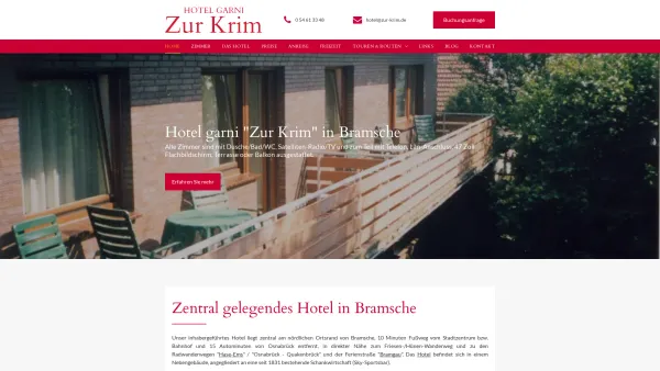 Website Screenshot: Hotel garni & Schankwirtschaft Zur Krim - Hotel garni "Zur Krim" - Date: 2023-06-20 10:41:13