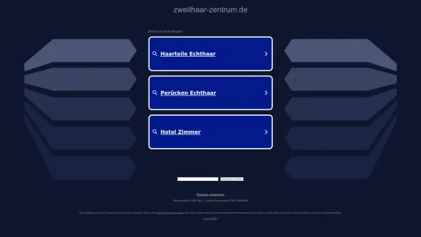 Website Screenshot: Zweithaar Zentrum Wiesbaden - zweithaar-zentrum.de - Diese Website steht zum Verkauf! - Informationen zum Thema zweithaar zentrum. - Date: 2023-06-20 10:41:13