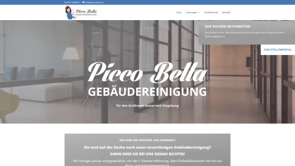 Website Screenshot: Gebäudereinigung Kassel - Startseite - Picco-Bella - Date: 2023-06-16 10:10:37