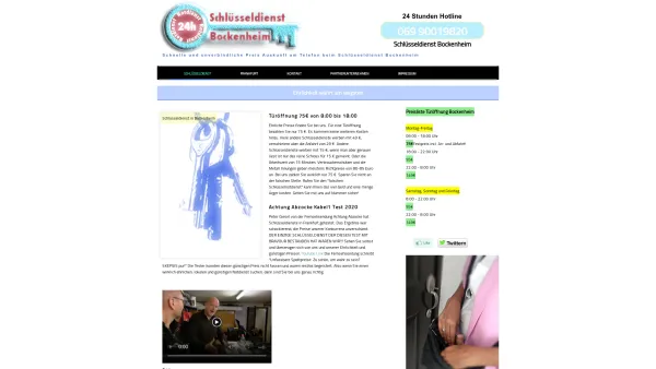 Website Screenshot: Schlüsseldienst Bockenheim - Schlüsseldienst Bockenheim für Frankfurt - Aufgesperrt - Date: 2023-06-16 10:10:44