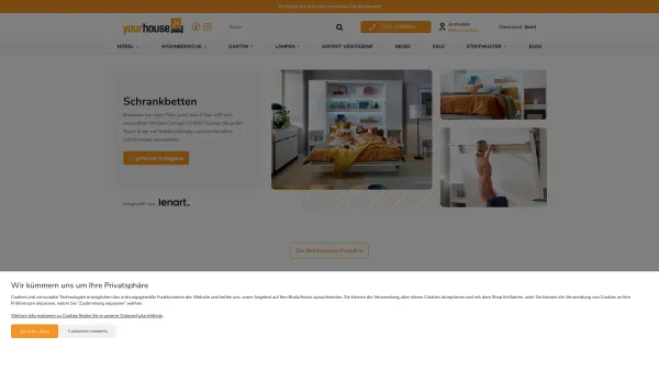 Website Screenshot: yourhouse24 GbR - Modern Möbel für zu Hause kaufen - Online-Shop yourhouse24.eu - Date: 2023-06-20 10:42:36