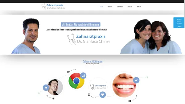 Website Screenshot: Zahnarzt Dr. Gianluca Chirivi - Zahnarzt Göttingen | Start - Date: 2023-06-20 10:42:36
