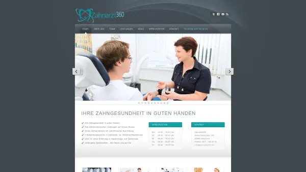 Website Screenshot: Zahnarzt360 Zahnarzt für Hannover - Zahnarzt360 - Die All in One Zahnarztpraxis für Hannover - Date: 2023-06-19 22:27:23