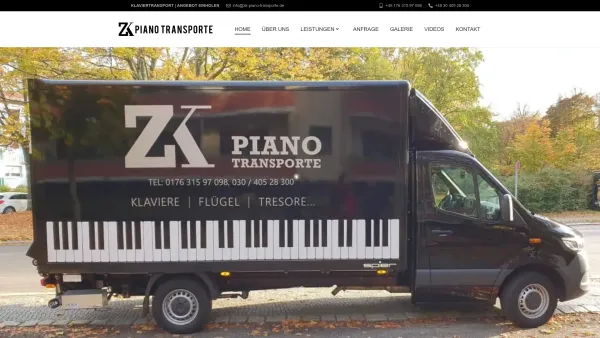 Website Screenshot: Klaviertransport Berlin ZK Piano Transporte - Klaviertransport Berlin ab 70 € inkl. Transport Versicherung - Date: 2023-06-20 10:42:36