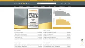 Website Screenshot: Goldankauf Wiesbaden Anlagegold24 - Anlagegold24: Goldmünzen Silbermünzen Goldbarren kaufen - Date: 2023-06-16 10:10:34