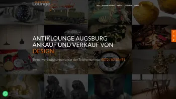Website Screenshot: Antiklounge Augsburg - Antiklounge | Antikhandel, Auflösungen und Entrümpelung - Date: 2023-06-20 10:41:16