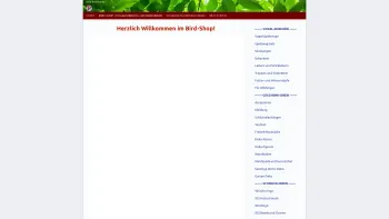Website Screenshot: Bird-Shop - Bird-Shop.de | Vogelzubehör, Geschenk-Ideen, Vogel-Schmuck - Date: 2023-06-20 10:41:16
