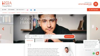 Website Screenshot: Brera Serviced Apartments Frankfurt-West - Frankfurt West - Brera Serviced Apartments - Date: 2023-06-20 10:41:16