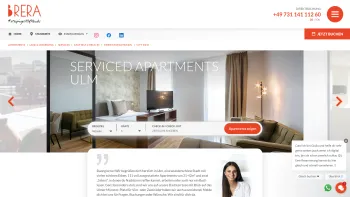 Website Screenshot: Brera Serviced Apartments Ulm - Ulm - Brera Serviced Apartments - Date: 2023-06-20 10:41:19